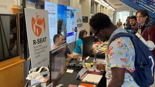 R-SEAT and RIDER Exhibition Table at the FAMU-FSU EDGE Fair