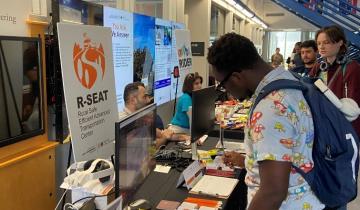 R-SEAT and RIDER Exhibition Table at the FAMU-FSU EDGE Fair
