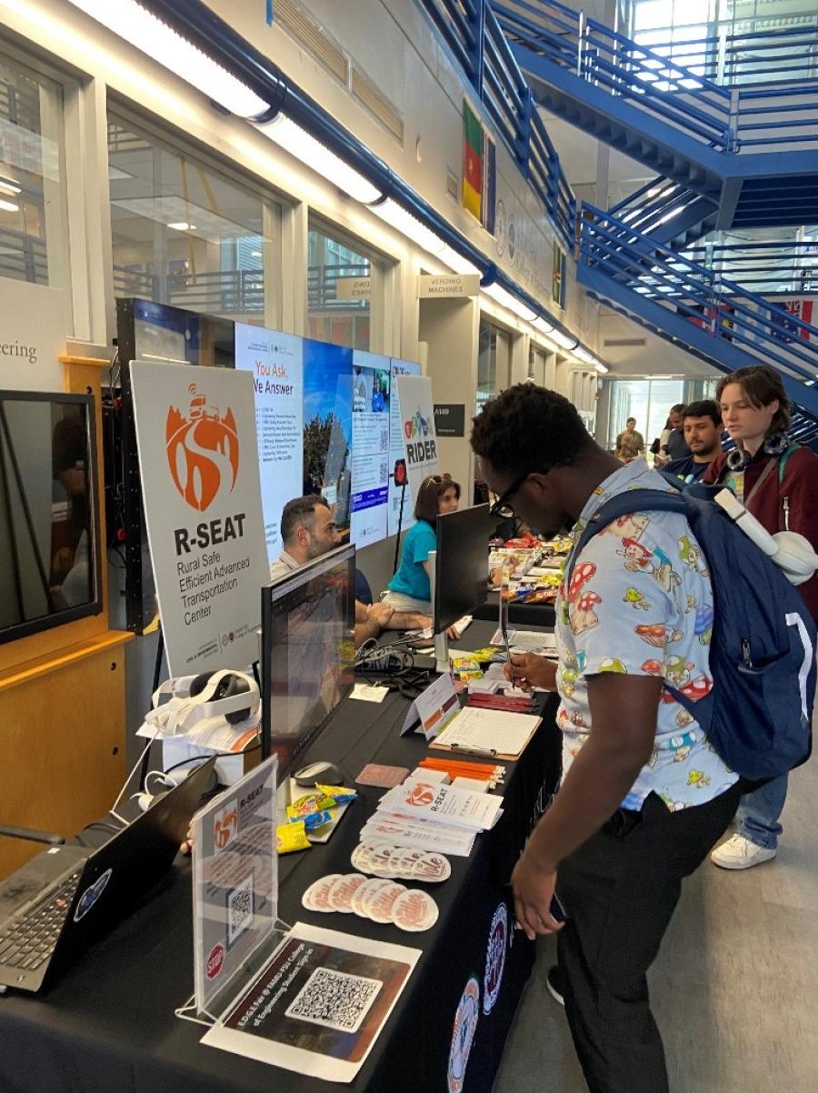 R-SEAT and RIDER Exhibition Table at the FAMU-FSU EDGE Fair